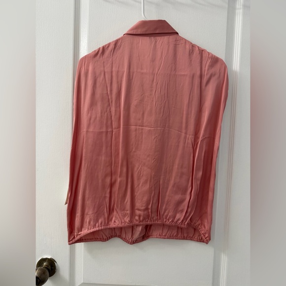 By Anthropologie Cinched Buttondown Blouse (Size L) - Picture 5 of 8